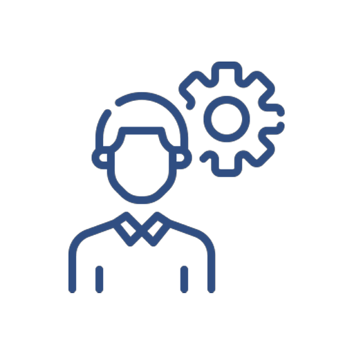 Icon representing industry experienced mentors providing professional training and career guidance.