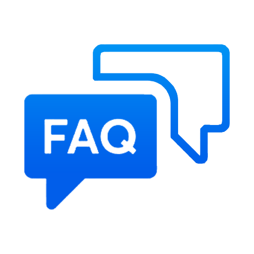 FAQ icon representing frequently asked questions and support