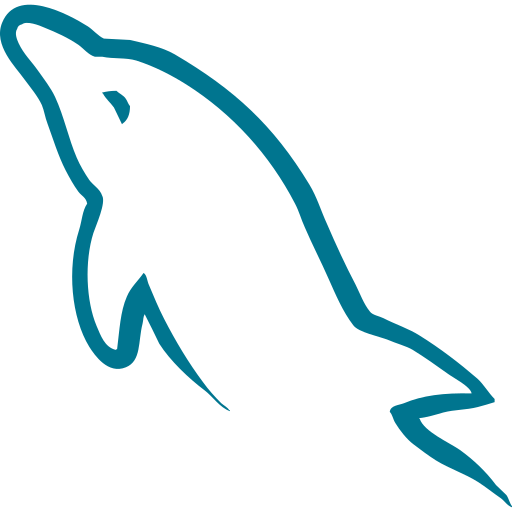 Official MySQL logo icon representing MySQL relational database management system.