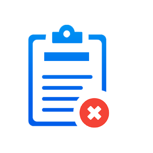 Icon representing hiring disqualification criteria