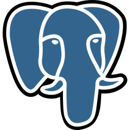 Official PostgreSQL logo icon representing PostgreSQL relational database technology.