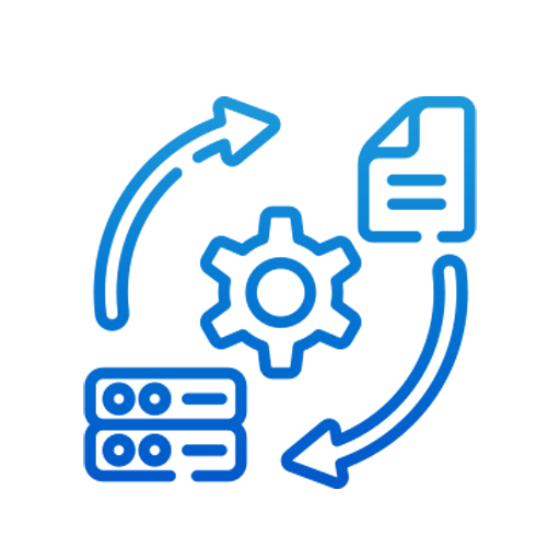 Technology consulting icon representing IT strategy, digital transformation, and business technology advisory services